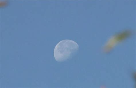 壮观的月亮，这是白天看见的，很是特别_凤凰网视频_凤凰网