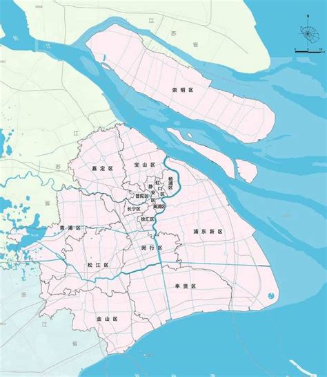 上海行政区划图图片