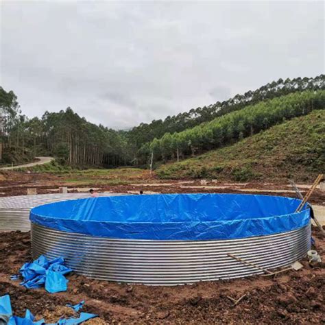 果园山地灌溉蓄水池定做简易镀锌板蓄水池帆布水池鱼池厂家-赣州一达帆布有限公司
