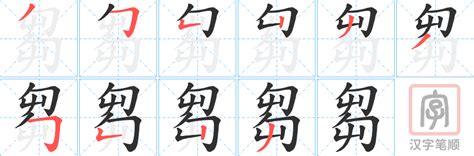 芻的笔顺-芻字的笔画顺序怎么写-松风繁体字