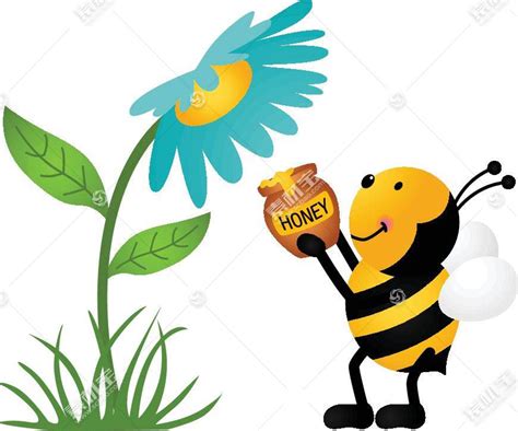 卡通可爱勤劳的小蜜蜂插画图片素材下载_jpg格式_熊猫办公