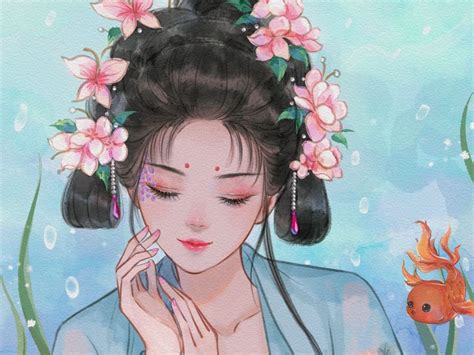 鸟插画古风头像女生版