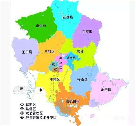唐山市地理位置图,唐山市各区分布图_大山谷图库