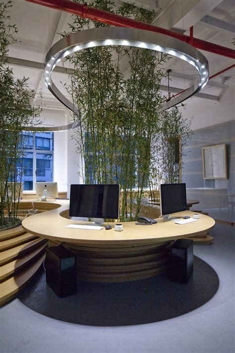 上海JW(联合)公司植物竹子办公室内景_设计邦-全球受欢迎的集建筑、工业、科技、艺术、时尚和视觉类的设计媒体
