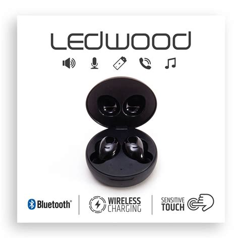LEDWOOD Hörlur i9 TWS True Wireless In-Ear Svart Mic