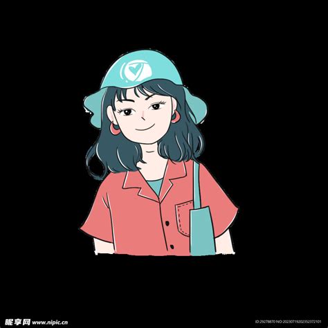 原创文艺温柔女生头像