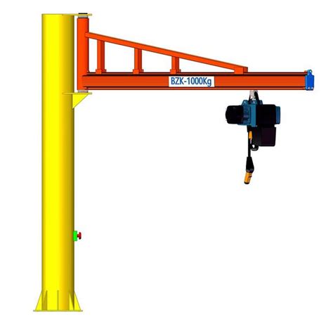 悬臂吊起重机三维设计 旋臂式起重机动画制作 柱式悬臂吊三维