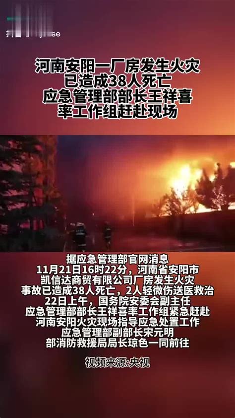 河南安阳一厂房发生火灾，已造成38人死亡……|河南省|火灾|安阳市_新浪新闻