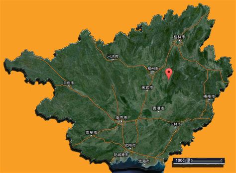 中国分省地图—广西壮族自治区地图有邻区 - 广西地图 - 地理教师网