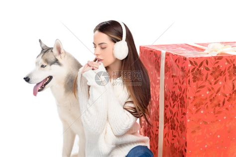 温柔女生和狗头像