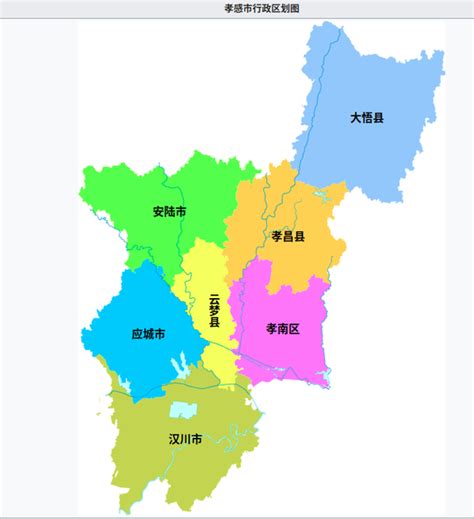 孝感市地图图片