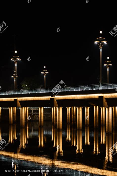 网红桥夜景城市之光,路桥建筑,建筑摄影,摄影素材,汇图网www.huitu.com