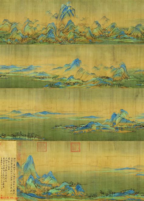 文化随行-欣赏——中国十大传世名画《千里江山图》