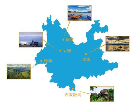 云南旅游景点地图图片