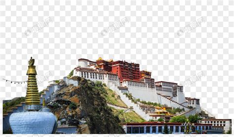 西藏布达拉宫元素素材下载-正版素材401070323-摄图网