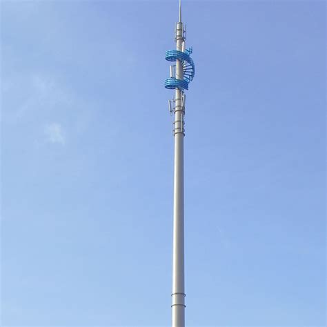 单管塔安装 50米单管塔 独管塔 钢结构铁塔 单管通信塔 质量保障 单管塔施工