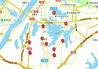 武汉市洪山区行政区划地图 洪山区人口与经济教育发展_房家网