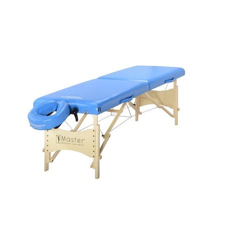 Masa masaj, Master Massage Skyline Pro, Lemn masiv, 71 cm, Albastru ...