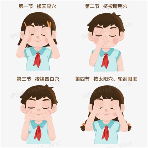 眼保健操图解图片
