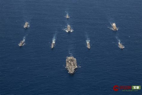 美国海军航母战斗群1431阵列图片展示空海立体进攻队形_宁灵_新浪博客