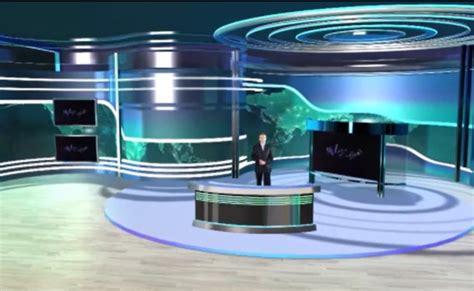 虚拟演播室（GCTV）|三维|场景|SevenNicole - 原创作品 - 站酷 (ZCOOL)