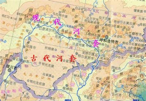 河套地区地图图片
