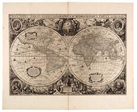 Henricus Hondius | World map, 1641 | Travel, Atlases, Maps and Natural ...