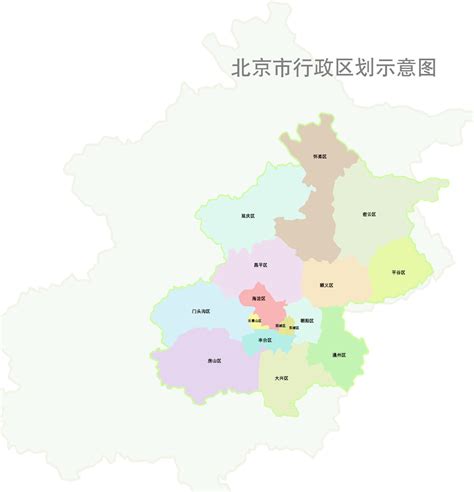 北京政区地图_北京地图库_地图窝