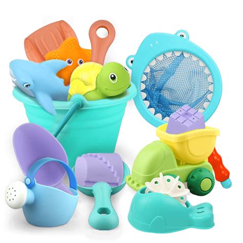 贝恩施儿童沙滩玩具套装玩沙子挖铲子工具决明子宝宝戏水洗澡玩具