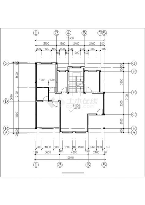 300平米左右3层砖混结构单体别墅建筑设计CAD图纸（含效果图）_居住建筑_土木在线