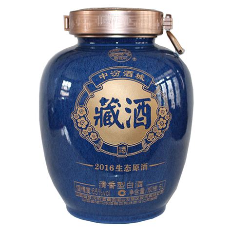 汾酒 中汾酒城藏酒2016生态原浆酒5L 65度 清香型 收藏送礼 白酒 - 阿里资产