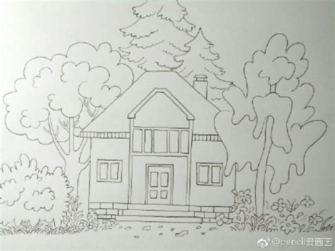 简单的楼房怎么画,简笔画,铅笔画_大山谷图库