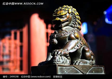 威严的铜雕狮子高清图片下载_红动中国