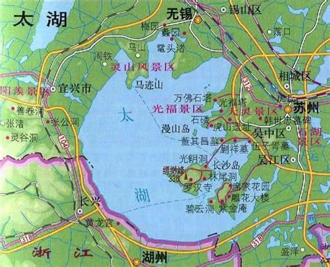 太湖地图图片