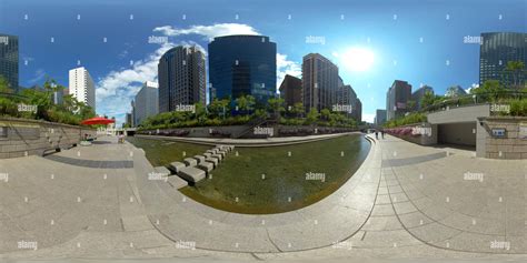 360° view of SEOUL, SOUTH KOREA – JULY 08 2019: full seamless panorama ...