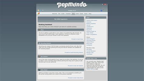 Popmundo - Simulation browser games