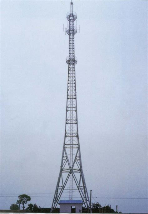 厂家定制单管通信塔钢管信号铁塔 独管一体化通讯基站 通信塔-阿里巴巴