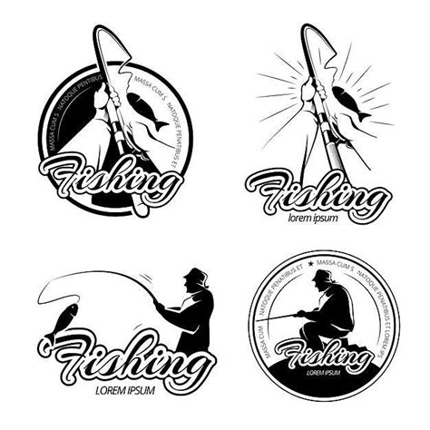 钓鱼俱乐部标志设计图__其他_广告设计_设计图库_昵图网nipic.com