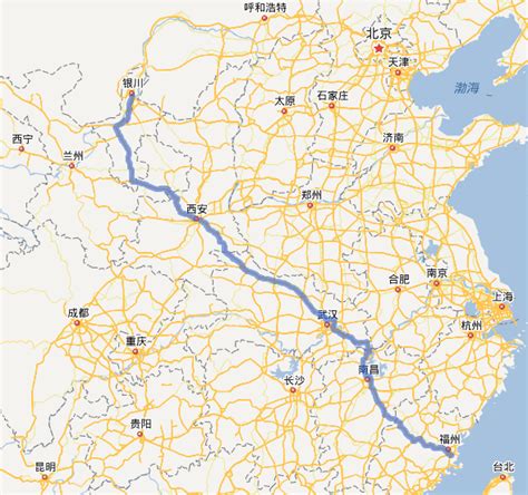 福银高速地图,福银高速全程,福银高速路线图(第4页)_大山谷图库