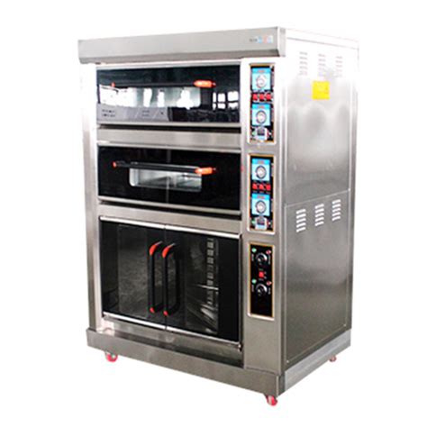 两层四盘电烤箱连发酵箱 - 上海三厨厨房设备有限公司