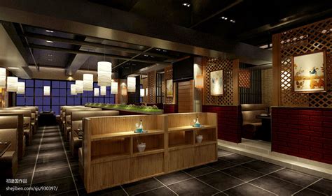 韩国料理餐厅室内设计|空间|家装设计|斐仔子 - 原创作品 - 站酷 (ZCOOL)