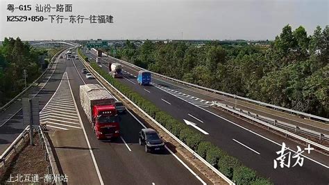 广东潮州S233省道路面改造工程，双向六车道，速度60公里/小时