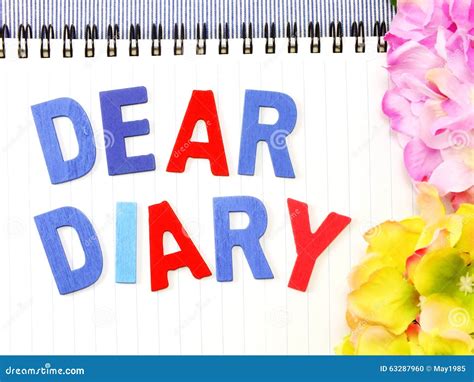 Dear Diary Word Stock Photography | CartoonDealer.com #63287960