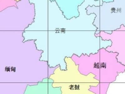 云南边境地图图片