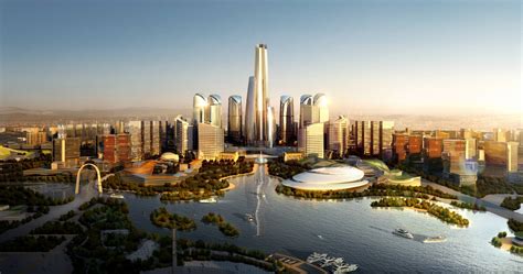 成都天府新区规划3dmax 模型下载-光辉城市