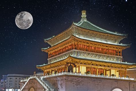 西安城市夜景大雁塔高清图片下载-正版图片500626524-摄图网