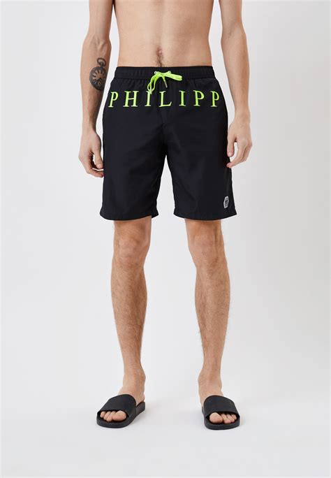 Шорты для плавания Philipp Plein, цвет: черный, RTLACL908801 — купить в ...