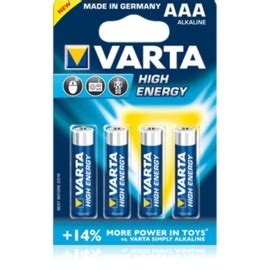 AAA batterij, Varta High Energy LR03 mini-penlite batterij - 140203 ...
