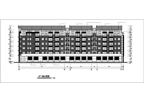 一套扬子名苑住宅建筑图纸（共12张）_多层住宅_土木在线