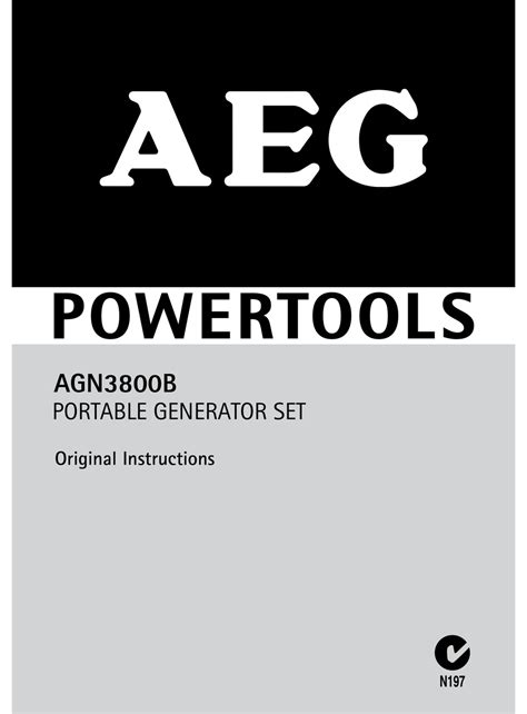 AEG POWERTOOLS AGN3800B ORIGINAL INSTRUCTIONS MANUAL Pdf Download ...